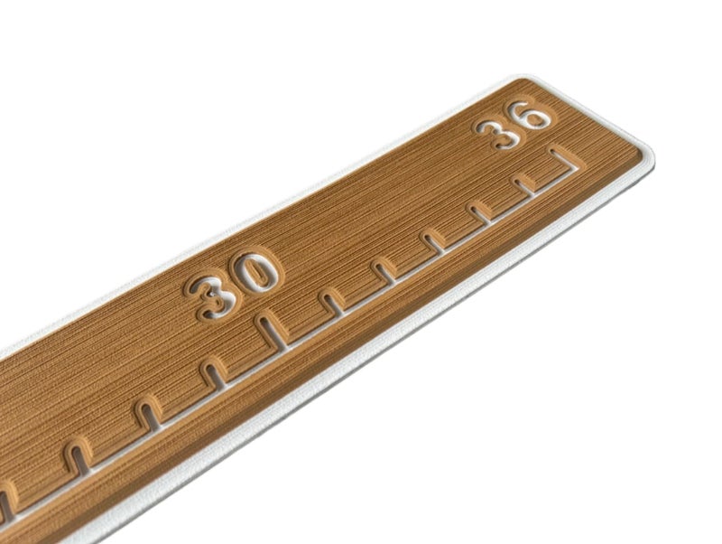 Next Level Inc . | Fish Ruler | SeaDek | 36 inch Fish Measurement Tool | Perfect for Boats and Kayaks | Mocha/White - Image 3